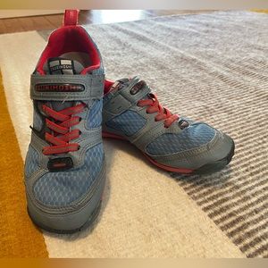 Tsukuhoshi kid shoe, blue/gray/red, Size US 13